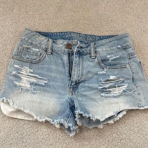 American Eagle ripped jean shorts